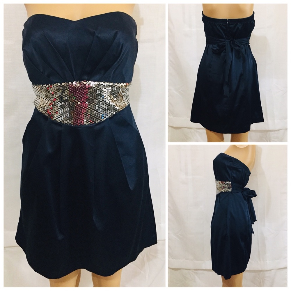 Trixxi Vintage Strapless Party Cocktail Dress